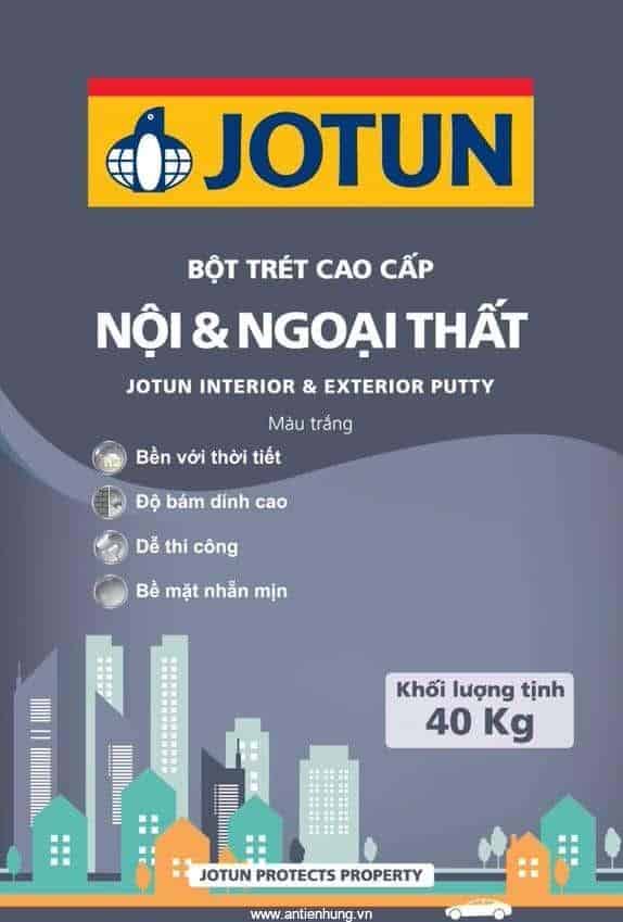 Bột Trét Jotun Nội & Ngoại Thất (Bột Trắng) 40KG Bột Trét Jotun Nội & Ngoại Thất (Bột Trắng) 40KG