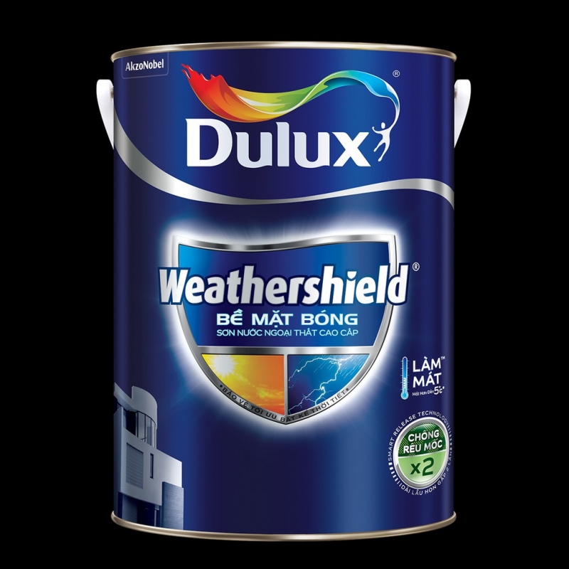 Sơn ngoại thất Dulux Weathershield Bề mặt bóng - BJ9 15L Sơn ngoại thất Dulux Weathershield Bề mặt bóng - BJ9 15L