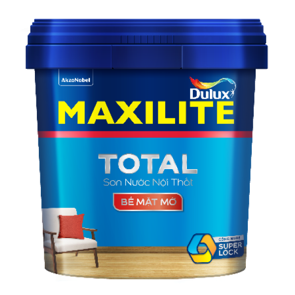 SƠN NƯỚC TRONG NHÀ MAXILITE TOTAL 30C – 15L SƠN NƯỚC TRONG NHÀ MAXILITE TOTAL 30C – 15L
